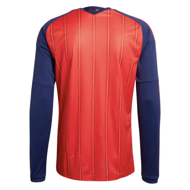 2026-2027 Spain Long Sleeve Home Shirt (Merino 6)-SoccerKits Hub | Buy Soccer Jerseys Online